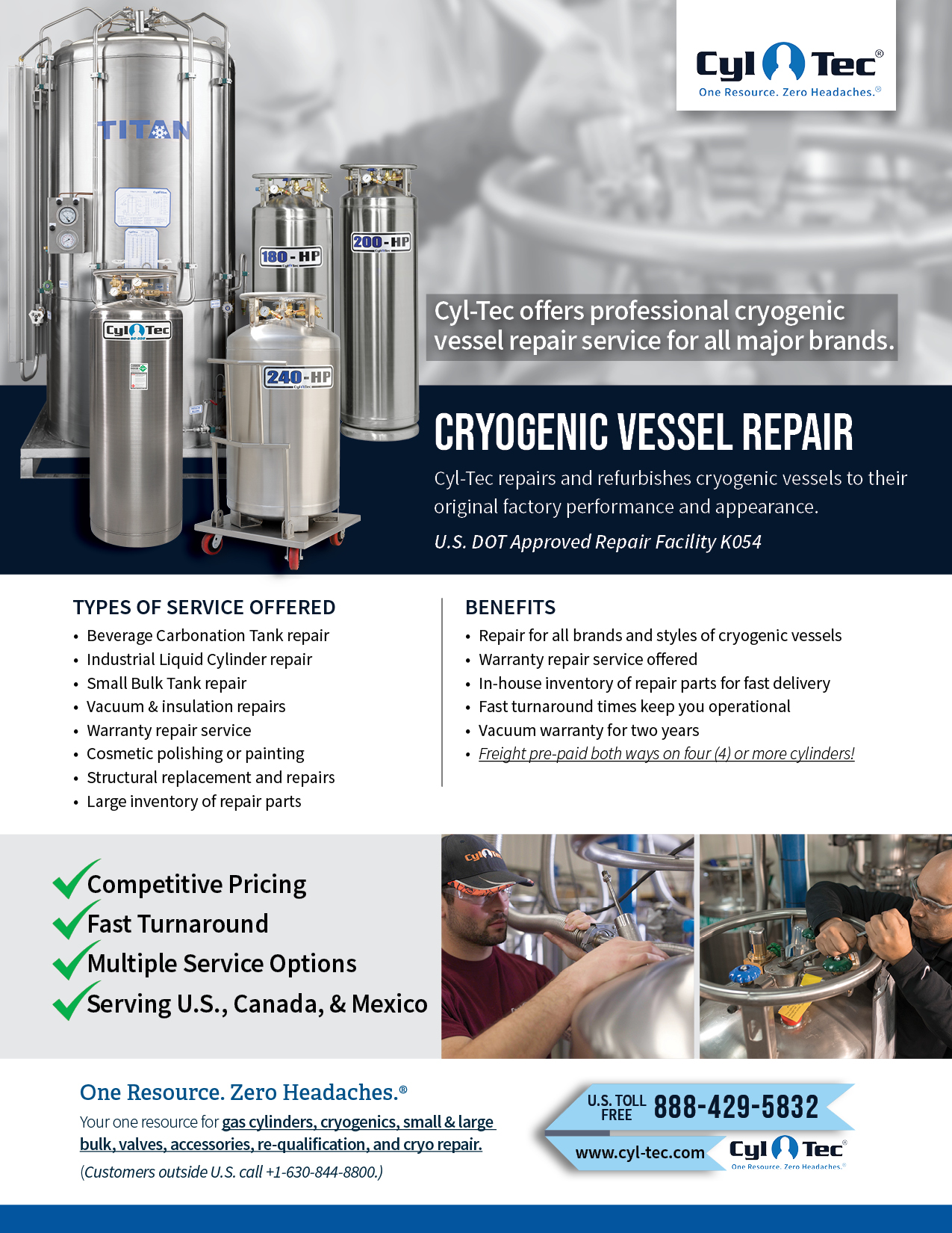 CylTec Cryogenic Vessel Repair