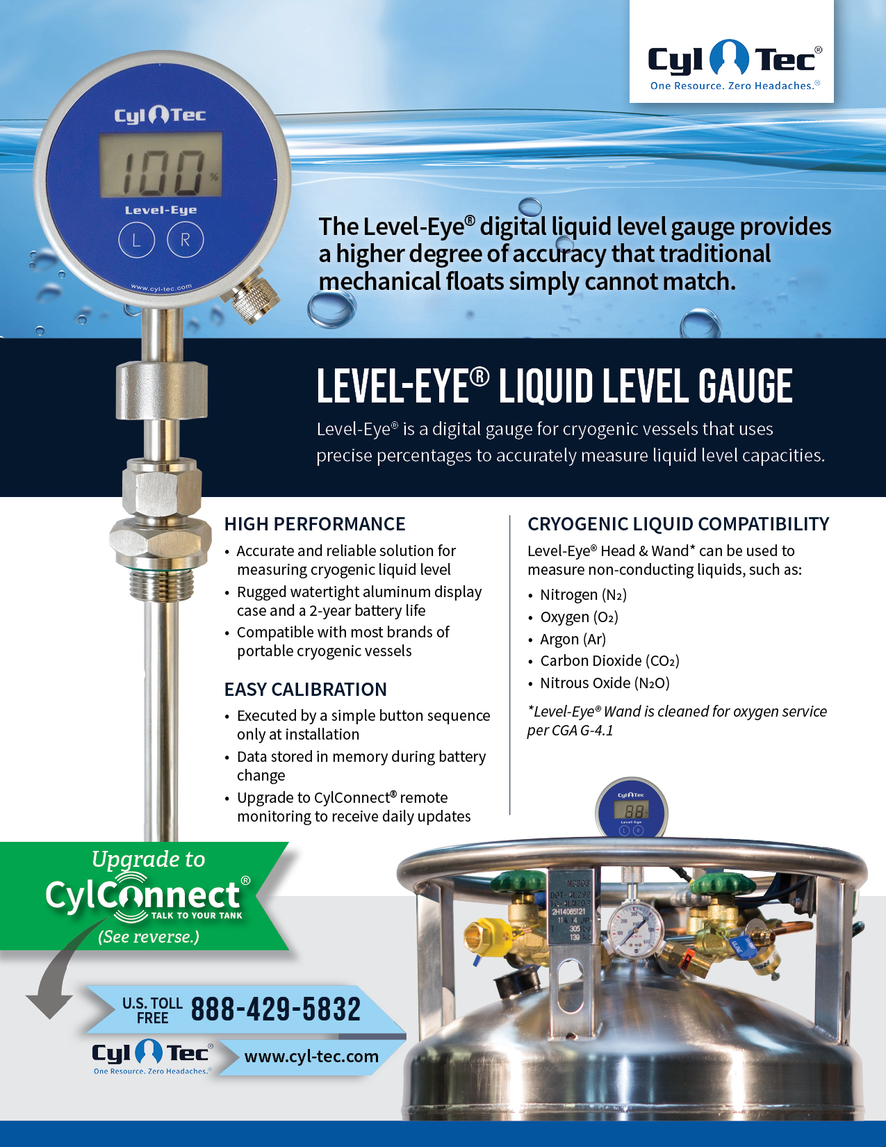 CylTec Level-Eye Liquid Level Gauge