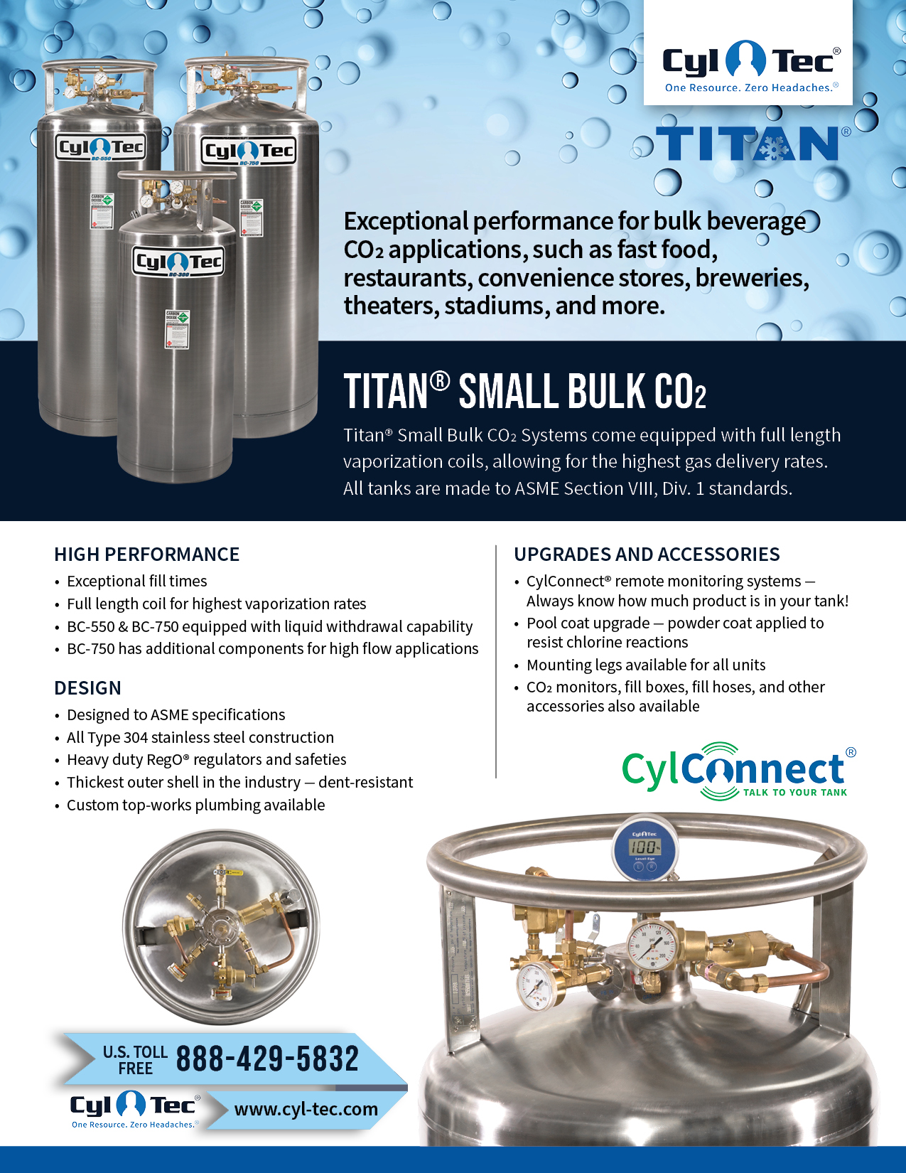 CylTec Titan Small Bulk CO2