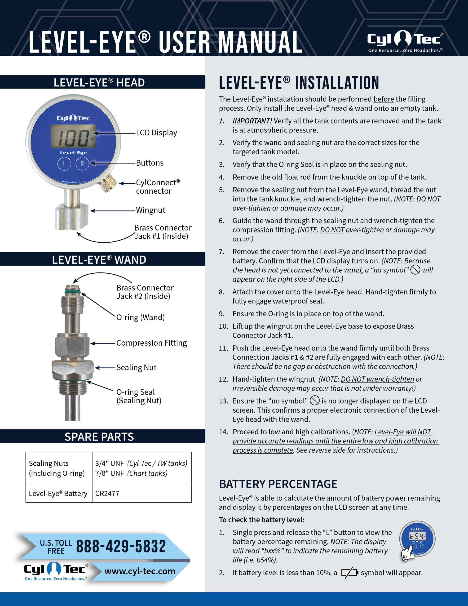 Level-Eye User Manual - Installation and Calibration